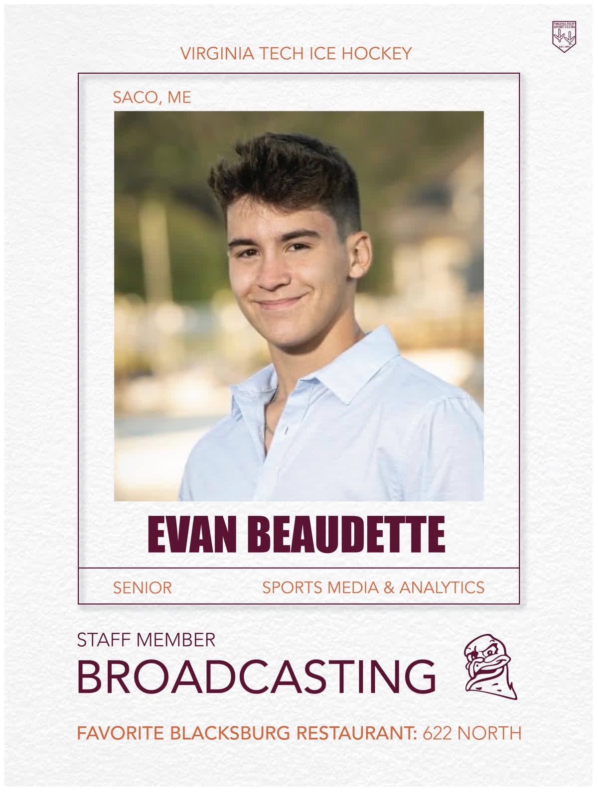 Evan Beaudette, Broadcasting