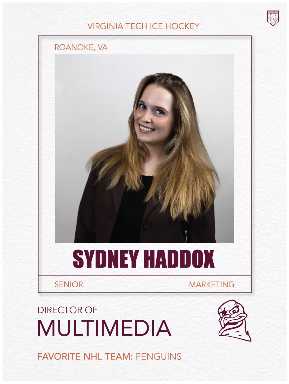 Sydney Haddox, Director of Multimedia